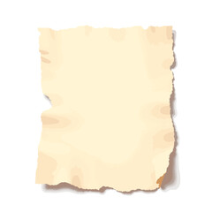 Obraz premium Torn legal document on clean white background, symbol of loss