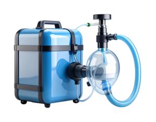 nnected breathing tube for res