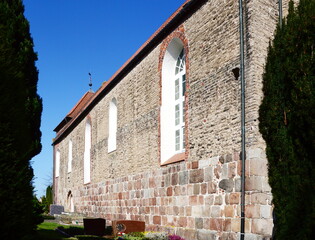 Historical Stephanus Church in the Town Schortens, Lower Saxony
