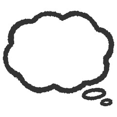 手描き風の雲型の吹き出し