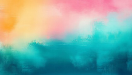 Fundo abstrato gradiente azul, amarelo, rosa, verde. Arte para cart&atilde;o, cartaz ,flyer, fundo de tela, prote&ccedil;&atilde;o de tela, Banner pra site, website. Ilustra&ccedil;&atilde;o, fundo texturizado, ruido.

