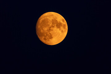 The full Buck Moon was captured on July 10, 2025, glowing brightly in the clear night sky. Its...