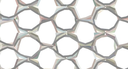 Fototapeta premium Geometric Shapes in a Neutral Palette Creating a Modern Abstract Pattern, Repetitive Asymmetric Design for a Unique Textured Background