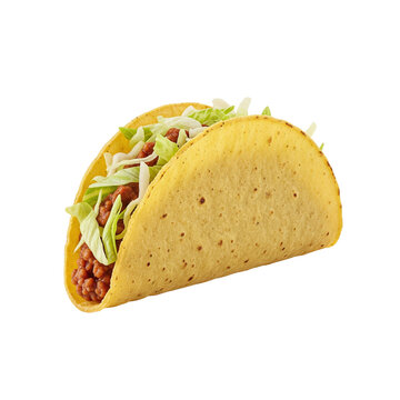 Beef taco in a hard shell