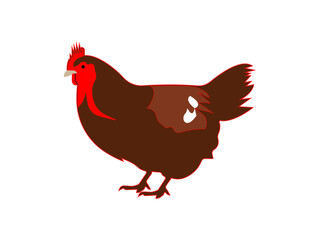 hen or chicken, rooster and chicks silhouette set. hen, rooster and chicks isolated farm animal silhouette icon vector collection.Hen vector icon Art & Illustration. hen vector, chicken vector.