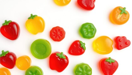 Colorful fruit-shaped candies (18)