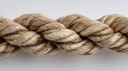 A photo of a braided rope on a clean white background