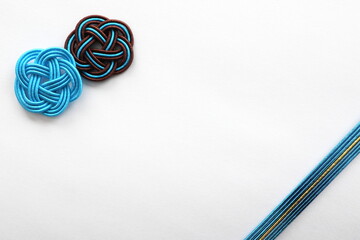 手作りの席札素材　余白あり　白背景