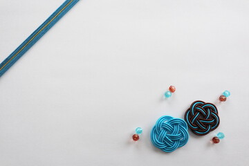 手作りの席札素材　白背景