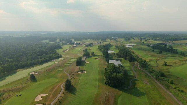 TPC Toronto Golf Course at Osprey Valley in Caledon, Canada, aerial view