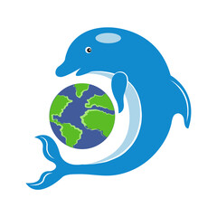 Vector multi color icon for Ocean day
