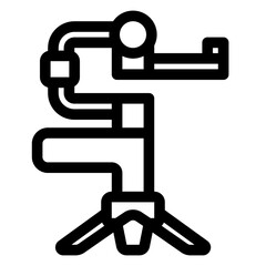 gimbal stabilizer - Content Creation and Streaming Production - line outline
