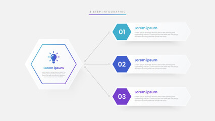 Infographics tab paper index template. Vector illustration abstract background. 3 Business step, banner, web design. Business infographic template. 3 Step timeline journey. 3 Step Infographic