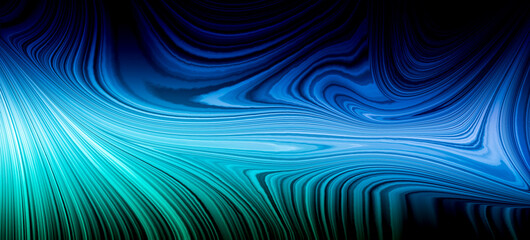 Abstract background curves and waves gradient green blue light green illustration creative design backdrop product element header website cover album