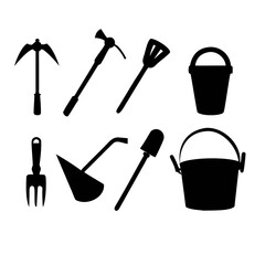 Farm Tools Hoe Sickle Axe agriculture