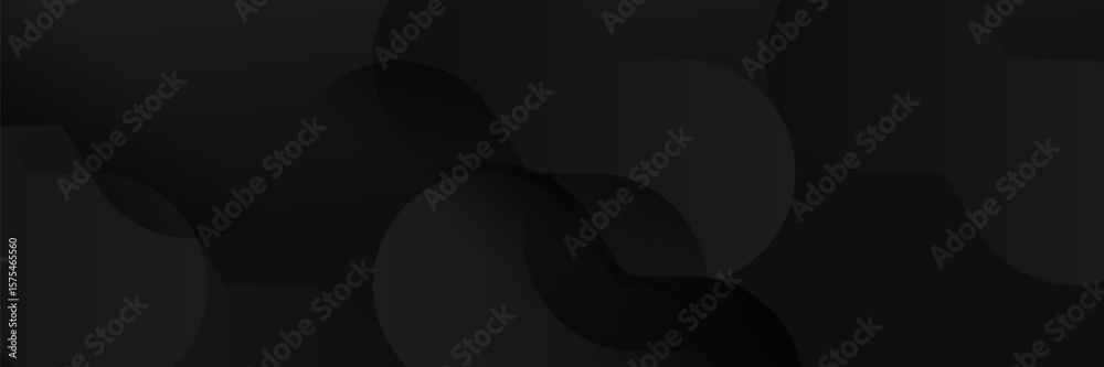 Wall mural abstract dark background featuring a soft black gradient and geometric shapes.