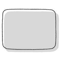 手書き風の長方形のフレーム