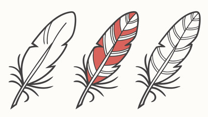 Obraz premium Downloadable feather quill vector art graphic design illustration for creative projects and designs usage