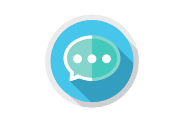chat bubble three dots circle icon talk