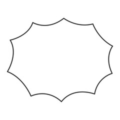 シンプルな爆発吹き出し