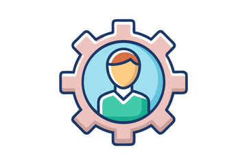 user icon gear shield company security