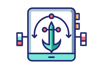 vector pen tool curve path anchor