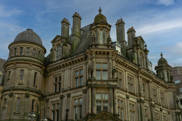 Ancient building in the downtown of Birmingham in United Kingdom