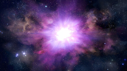 Mysterious pulsating cosmic object in a starry galaxy, revealing the wonders of astronomical discovery