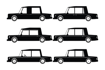 Classic Cars: A collection of classic black cars showcases timeless elegance and vintage charm. They exude sophistication and nostalgia.