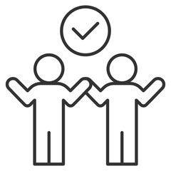 Engagement Outline Icon Element For Design
