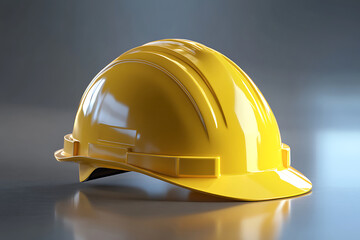 Fototapeta premium Yellow hard hat safety equipment construction protective gear