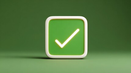 Seamless E-Commerce Transactions with Secure Payment Gateway Solutions, Green checkmark symbol on a simple background, representing approval or correctness.