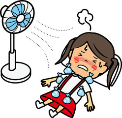熱中症の小学生女児