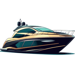 motor boat vector illustration 