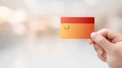 Seamless E-Commerce Transactions with Secure Payment Gateway Solutions, A person holds a colorful card against a blurred background, suggesting a focus on payment or membership.