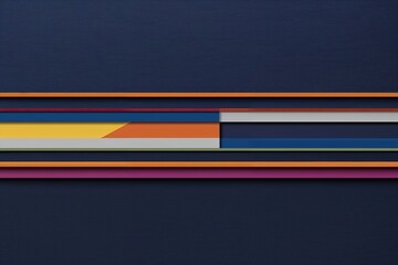 Midnight Navy Canvas Fashion Bands Featuring Vibrant Colors and Modern Geometric Designs