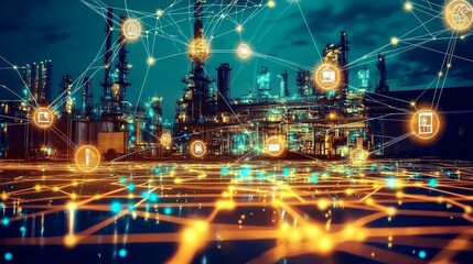 Modern factories utilize advanced communication networks for efficient operations.