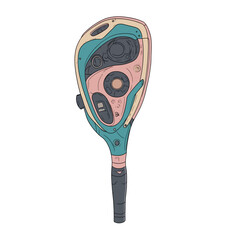 Golf stick illustration 