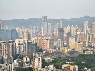 Fototapeta premium Aerial view of Chongqing, China