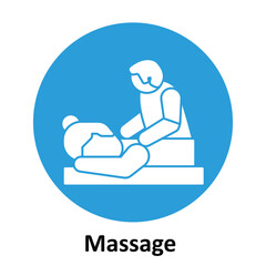 Massage Vector Icon which can easily modify or edit