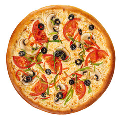 pizza isolated on white background