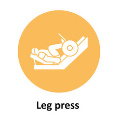 Leg press Vector Icon which can easily modify or edit