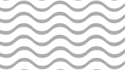 Grey and white seamless pattern with wavy lines. Background with wavy horizontal stripes.