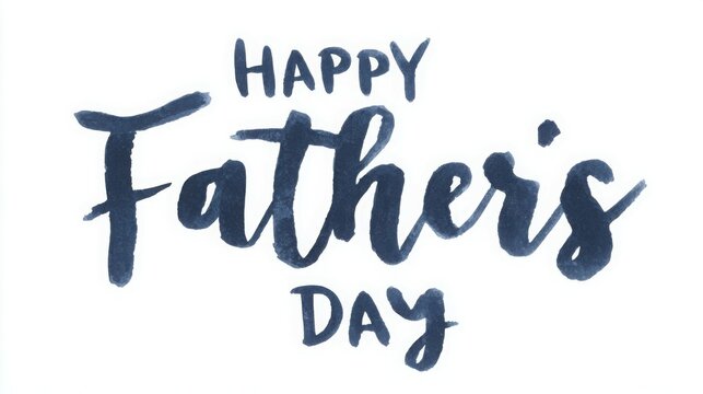 A blue and white sign that says Happy Father's Day