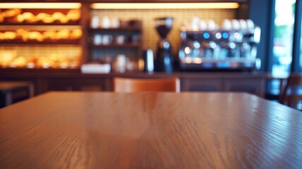 Coffee shop interior blurred focus