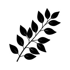 Eucalyptus Branch Clipart Vector Illustration