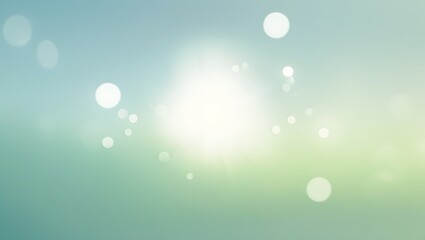 Glowing spring lights with soft bokeh and colorful blurred background