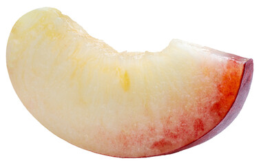 Hakuho pink Peach on white background, Peach premium fruit isolate on white with clipping path PNG File.