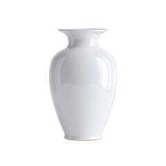 Simple white ceramic vase