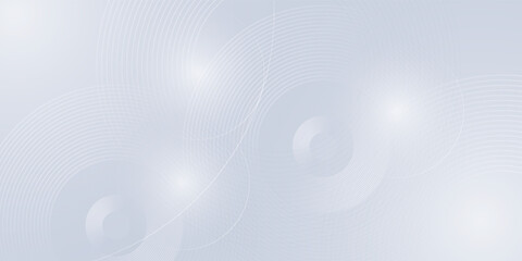 Abstract grey background with dynamic circle lines.
